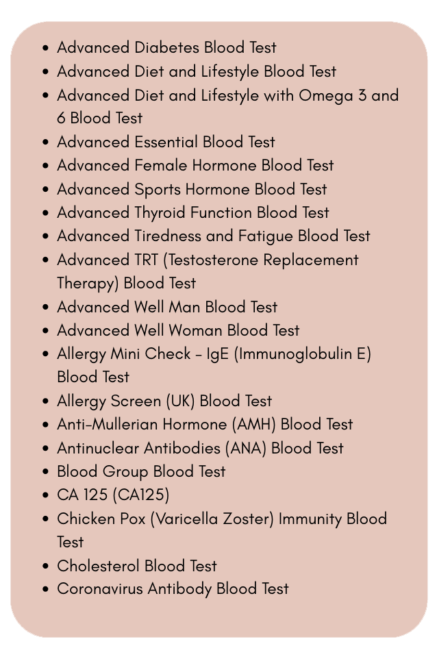Private blood test clinic