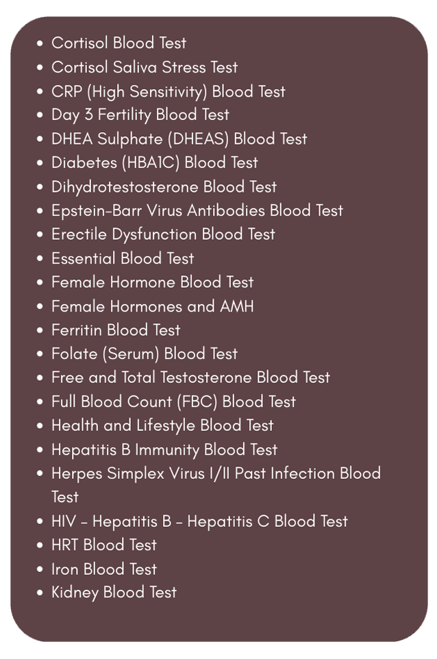 Private blood test clinic